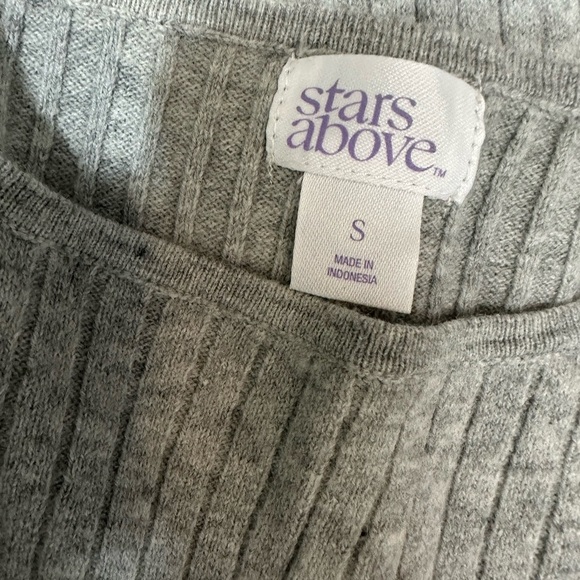 NWT Stars Above Womens Gray Long Sleeve Knit Sweater Size Small - Picture 5 of 8